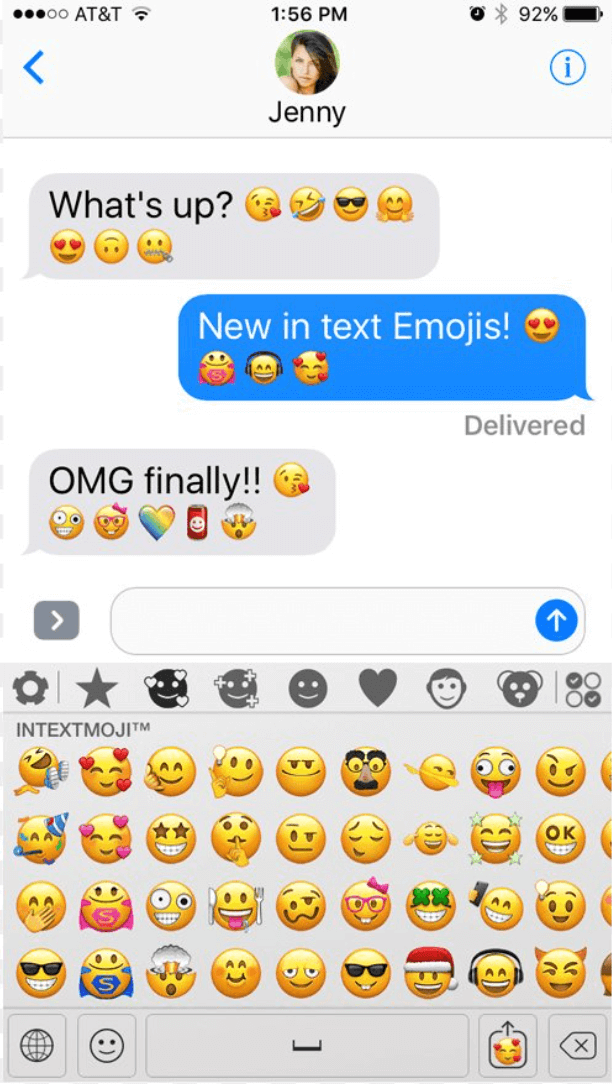 Emoji in text Message
